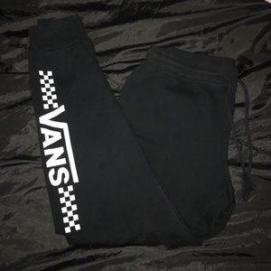 Black vans jogger sweat pants